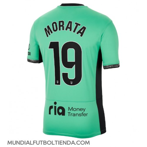Camiseta Atletico Madrid Alvaro Morata #19 Tercera Equipación Replica 2023-24 mangas cortas